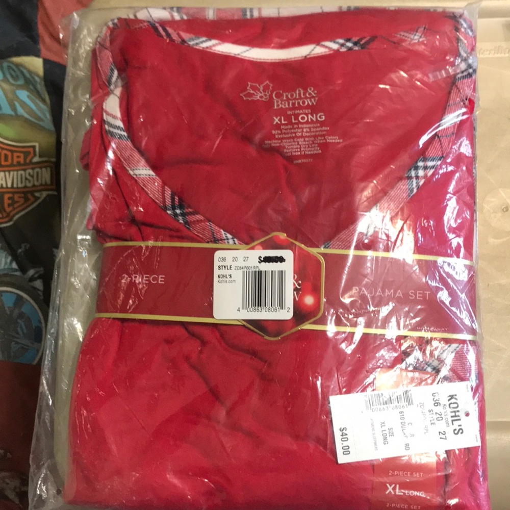 XL Long 2 piece pajama set